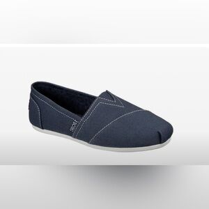 BOBS Skechers Women's Peace & Love 33645 Navy Flat Shoes